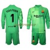 Original Trikotsatz FC Barcelona Ter Stegen 1 Torwart Ausweichtrikot 2021-22 Langarm Für Kinder